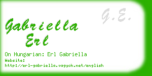 gabriella erl business card